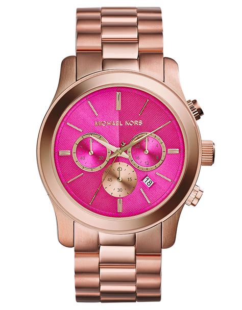 michael kors uhr rosegold pink|michael kors pink.